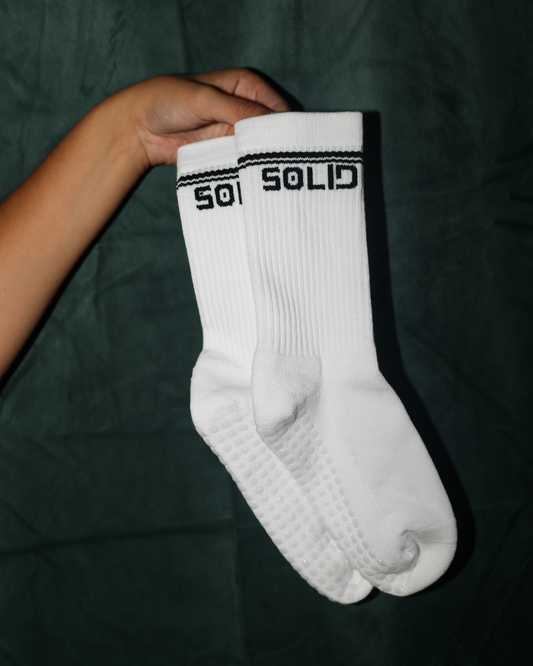 Calcetines Solid Blancos (Unisex)