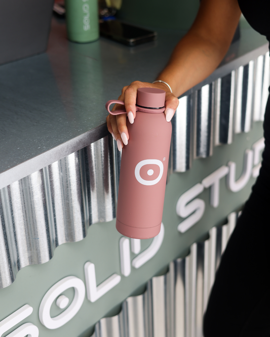 Botella de agua Solid Rosa